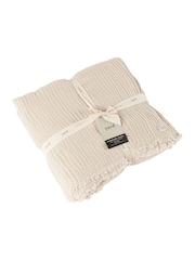 Yard Оверсайз Lark 4 Layer Muslin плиссированная ткань 100% хлопка покрывало - Изображение 4 из 7