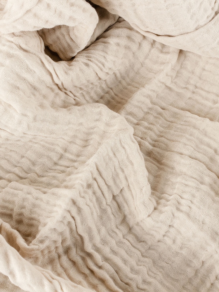 Yard Оверсайз Lark 4 Layer Muslin плиссированная ткань 100% хлопка покрывало - Изображение 7 из 7