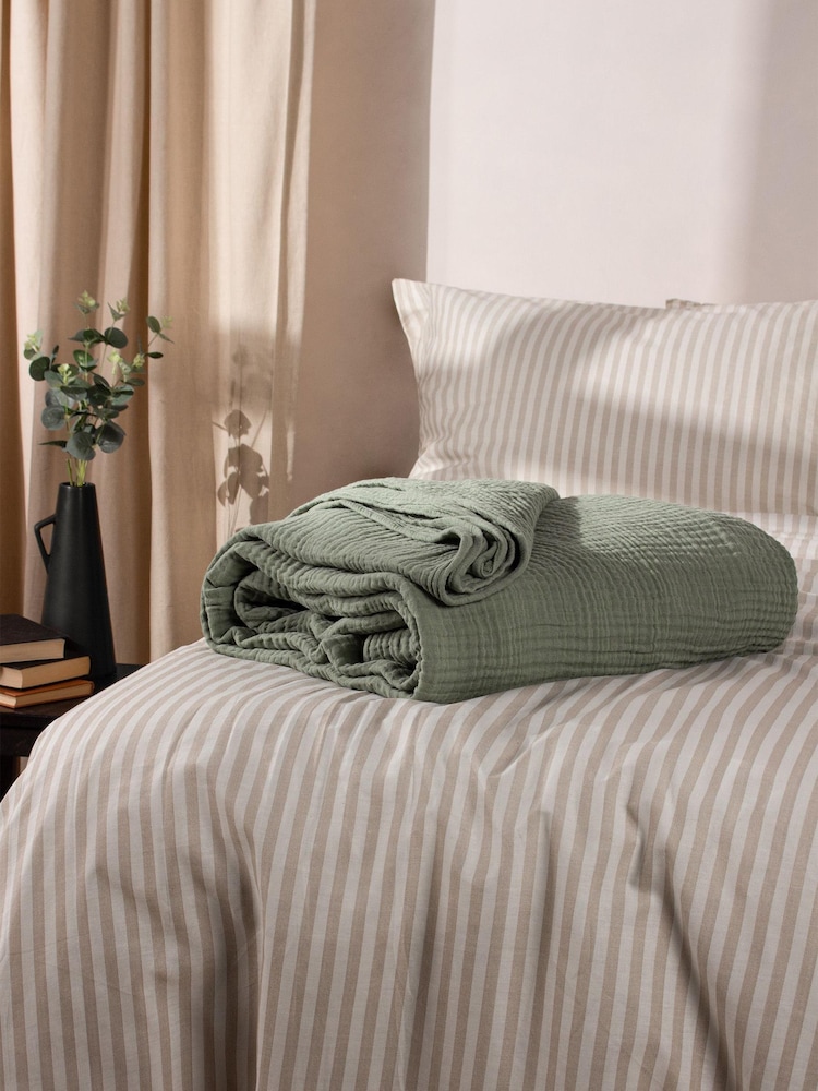 Yard Оверсайз Lark 4 Layer Muslin плиссированная ткань 100% хлопка покрывало - Изображение 1 из 6
