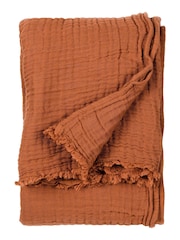 Yard Lark 4 Layer Muslin Crinkle 100% Cotton Throw - Imagem 1 de 6