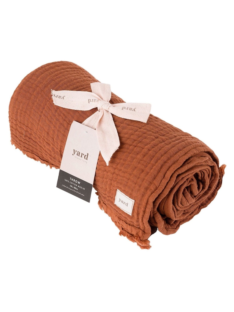Yard Lark 4 Layer Muslin Crinkle 100% Cotton Throw - Image 4 of 6