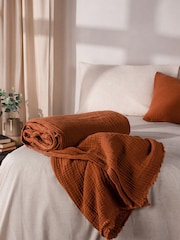 Yard Lark 4 Layer Muslin Crinkle 100% Cotton Throw - Imagem 5 de 6