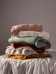 Yard Lark 4 Layer Muslin Crinkle 100% Cotton Throw - Imagem 6 de 6