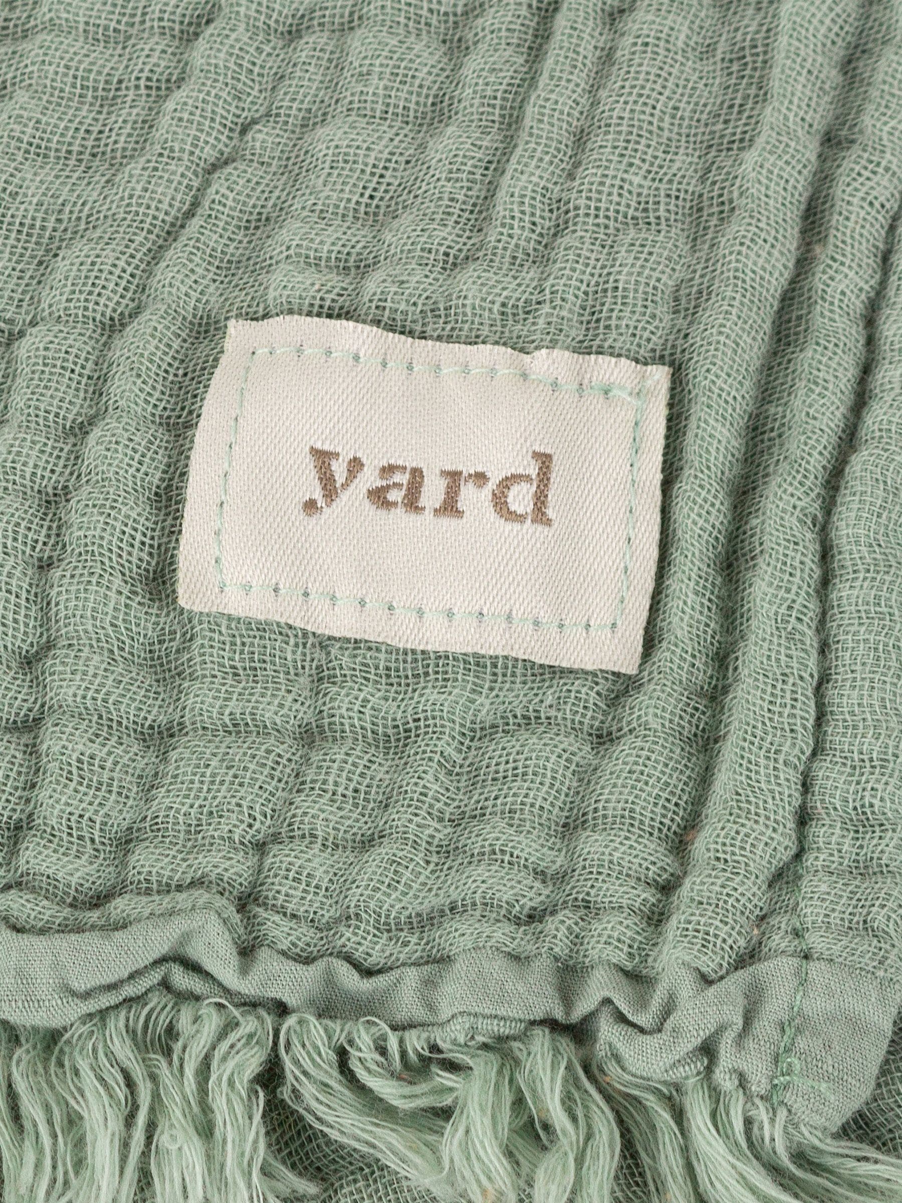 Yard Lark Crinkle Baumwollüberwurf – 4-lagiger Musselin, Ausgefranste Kante, In Zwei Größen