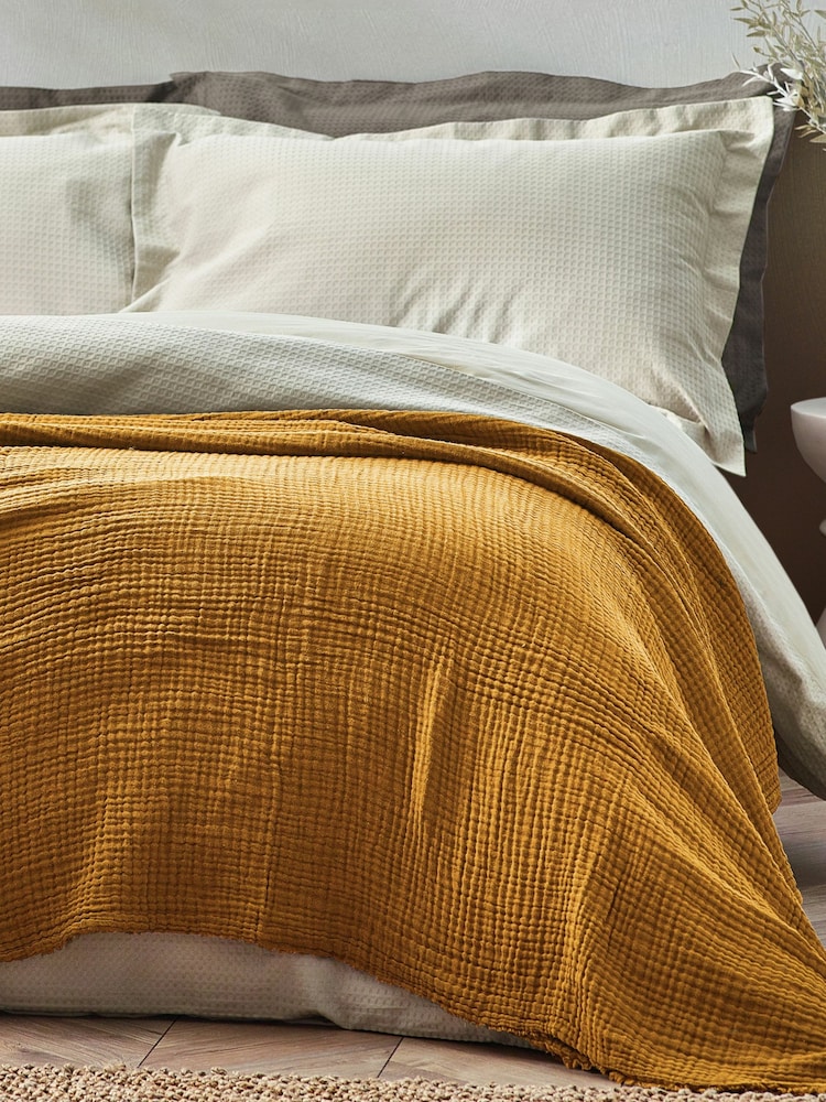 Yard Lark 4 Layer Muslin Crinkle 100% Cotton Throw - Imagem 1 de 7