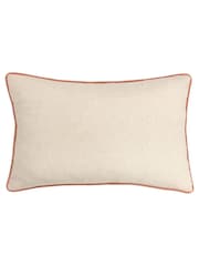 Furn Green Tulna Abstract Embroidered Piped 100% Cotton Cushion - Image 4 of 7
