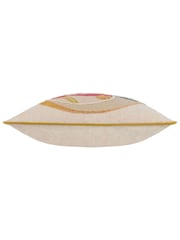 Furn Natural 100% Cotton Chamae Chevron Floral Tasselled Cushion - Image 7 of 8