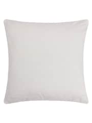 Furn Green Anjo Geometric Colour Block Crewl Embroidered 100% Cotton Cushion - Image 4 of 7