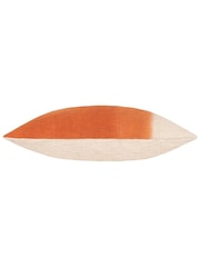 Furn Amber Orange Mizu Dip Dye 100% Cotton Rectangular Cushion - Image 5 of 6