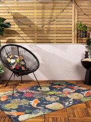 Riva Paoletti Blue Koi Pond Washable Outdoor/Indoor Rug - Image 1 of 4