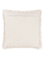 Yard Lichen Green Hara Spotted Printed Fringed 100% Cotton Cushion - Image 4 of 7