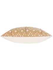 Yard Yolk Yellow Helm Geometric Pleated Printed Cushion - Image 4 of 6