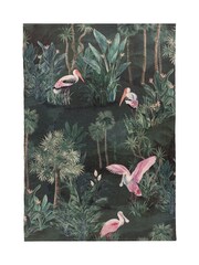 Riva Paoletti Green Platalea Tropical Jungle Washable Outdoor/Indoor Rug - Image 2 of 3
