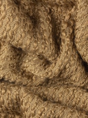 HÖEM Olive Green Morni Woven Yarn Fringed Throw - Image 2 of 2