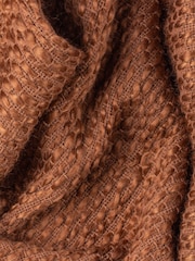 HÖEM Hazel Brown Morni Woven Yarn Fringed Throw - Image 2 of 2