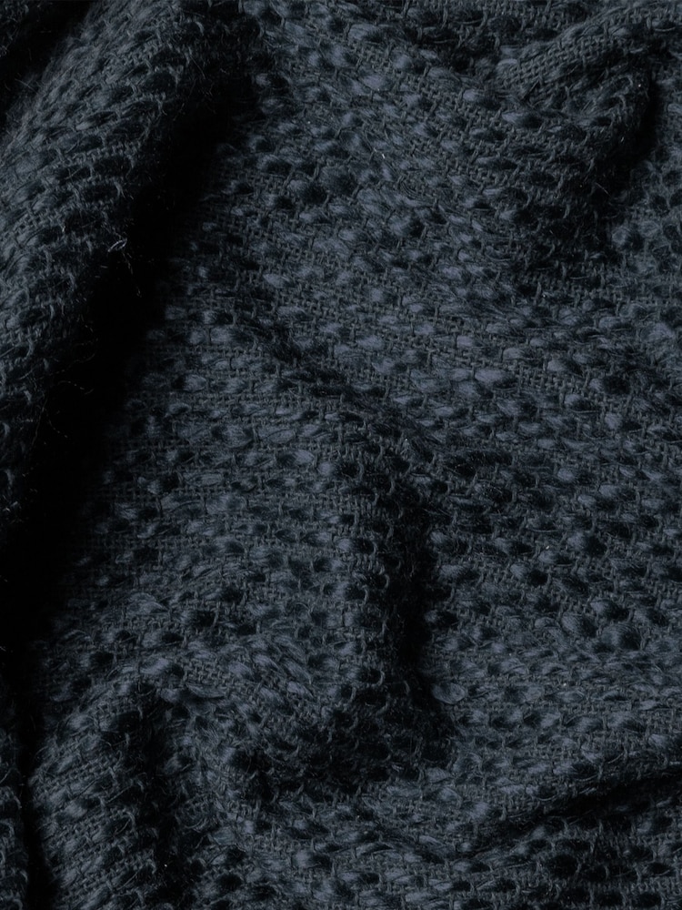 HÖEM Dusk Blue Morni Woven Yarn Fringed Throw - Image 2 of 2