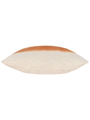 Furn Amber Orange Mizu Dip Dye 100% Cotton Square Cushion - Image 4 of 6