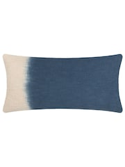 Furn Ink Blue Mizu Dip Dye 100% Cotton Rectangular Cushion - Image 2 of 6