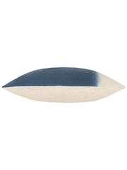 Furn Ink Blue Mizu Dip Dye 100% Cotton Rectangular Cushion - Image 5 of 6
