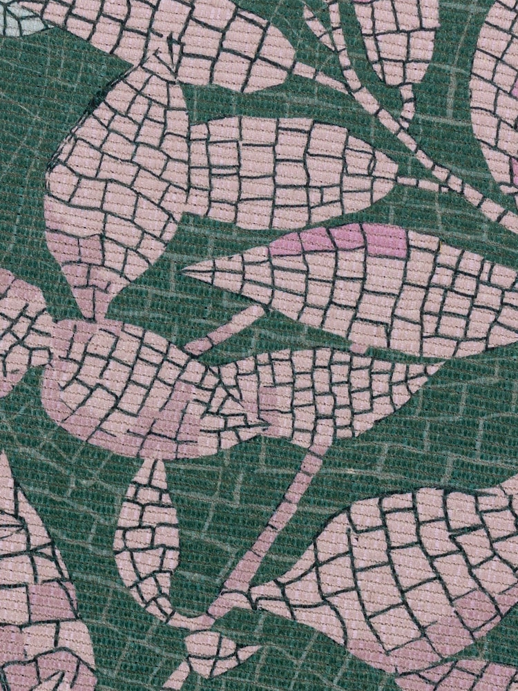furn. Green Cypressa Mosaic Tile Washable Outdoor/Indoor Rug - Image 3 of 3 furn. Green Cypressa Mosaic Tile Washable Outdoor/Indoor Rug - Image 3 of 3
