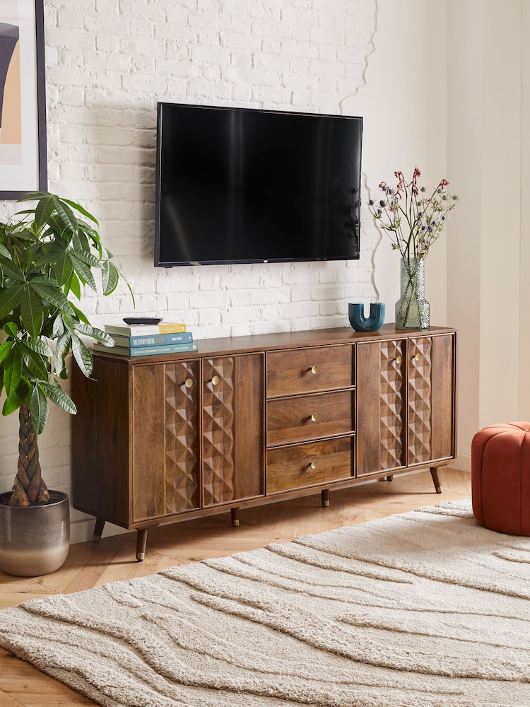 Dark Lloyd Mango Wood Extra Large Sideboard - Image 1 of 11