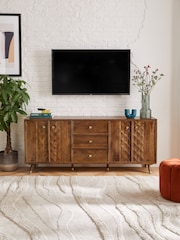 Dark Lloyd Mango Wood Extra Large Sideboard - Image 2 of 11