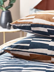 HÖEM Dusk Dusk Piper Geometric Reversible Duvet Cover and Pillowcase Set - Image 4 of 4