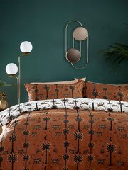 furn Brown Desert Monkey Reversible Duvet Cover and Pillowcase Set - Image 2 of 4