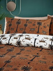 furn Brown Desert Monkey Reversible Duvet Cover and Pillowcase Set - Image 3 of 4
