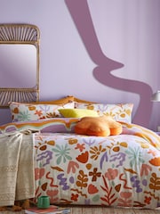 furn. Pink Amelie Floral Reversible Duvet Cover and Pillowcase Set - Image 1 of 4