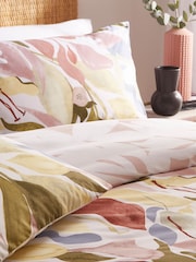 furn. Plaster Pink Amarosa Abstract Floral Reversible Duvet Cover and Pillowcase Set - Image 2 of 3