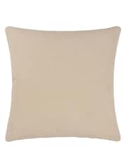 Yard Natural Beige Strata Stripe Cotton Jute Woven Cushion - Image 3 of 6