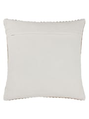 Yard Natural Beige Weaves Stripe Cotton Jute Woven Cushion - Image 4 of 7