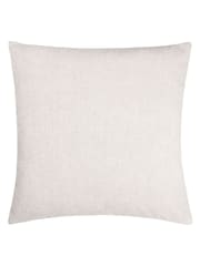 Yard Mole Brown Auden Linen Look Velvet Square Cushion - Image 4 of 7