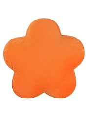 heya home Orange Flower Velvet Cushion - Image 2 of 5
