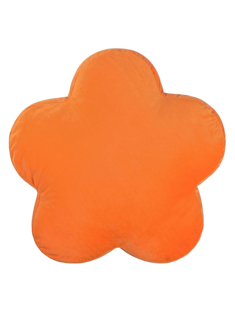 heya home Orange Flower Velvet Cushion - Image 2 of 5
