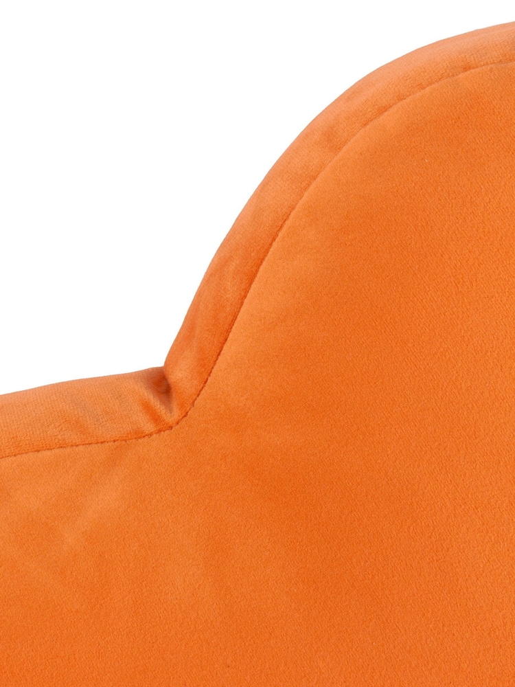 heya home Orange Flower Velvet Cushion - Image 4 of 4