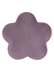 heya home Lilac Flower Velvet Cushion - Image 4 of 6