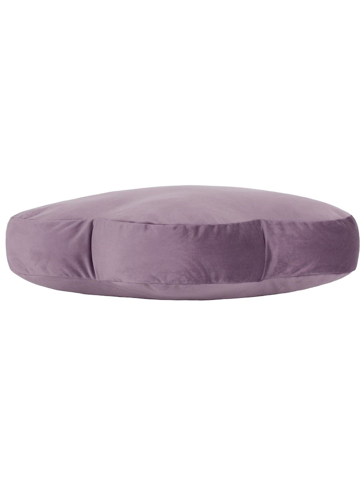 heya home Lilac Flower Velvet Cushion - Image 5 of 6