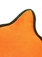 heya home Orange Wiggle Contrast Velvet Piped Edge Cushion - Image 6 of 7