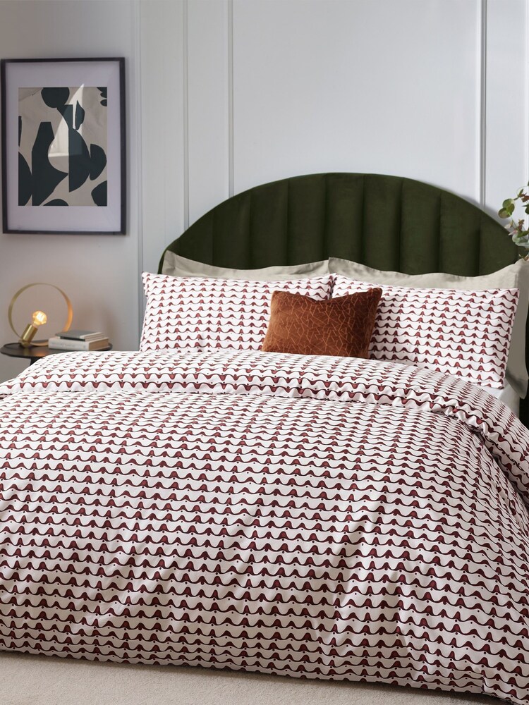 HÖEM Chestnut Brown Chestnut Brown Avery Minimalist Cotton Rich Duvet Cover and Pillowcase Set - Image 1 of 4 HÖEM Chestnut Brown Chestnut Brown Avery Minimalist Cotton Rich Duvet Cover and Pillowcase Set - Image 1 of 4