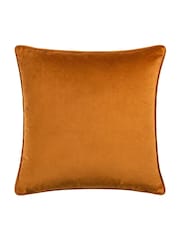 HÖEM Bronze Malans Geometric Cut Velvet Piped Cushion - Image 4 of 7