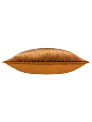 HÖEM Bronze Malans Geometric Cut Velvet Piped Cushion - Image 5 of 7