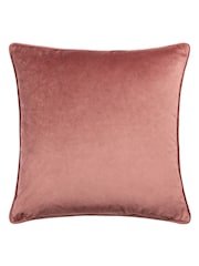 HÖEM Plaster Pink 45 x 45cm Lanzo Cut Velvet Spot Cushion - Image 4 of 7