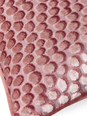 HÖEM Plaster Pink 45 x 45cm Lanzo Cut Velvet Spot Cushion - Image 6 of 7