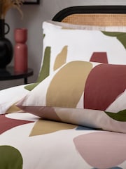 HÖEM Multicolour Dusk Blue Meta Art Deco Cotton Rich Duvet Cover and Pillowcase Set - Image 4 of 4