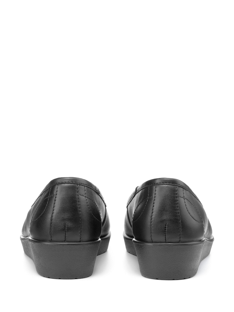 Hotter Black Paloma Slip-On Shoes - Image 4 of 4