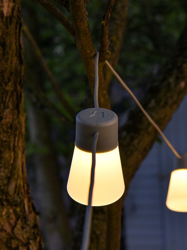 Extreme Lounging Grey Garden Festoon Outdoor Line Lights - Image 2 of 2