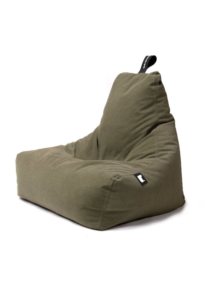 Extreme Lounging Green Mighty B-Bag Brushed Suede Beanbag - Image 2 of 2