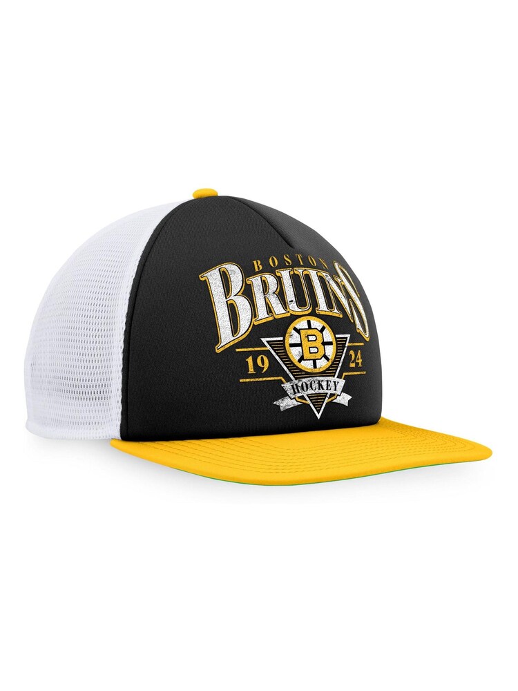 Boston Bruins Fanatics Branded True Classic Foam Front Grey Trucker Hat Unisex - Image 2 of 4 Boston Bruins Fanatics Branded True Classic Foam Front Grey Trucker Hat Unisex - Image 2 of 4